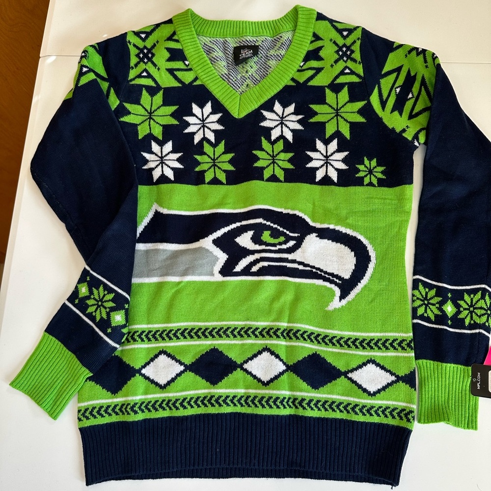 Seattle Seahawks Christmas sweater